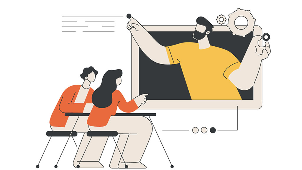 Illustration of online tutoring. Source: CentrePiece Raphael Whittle