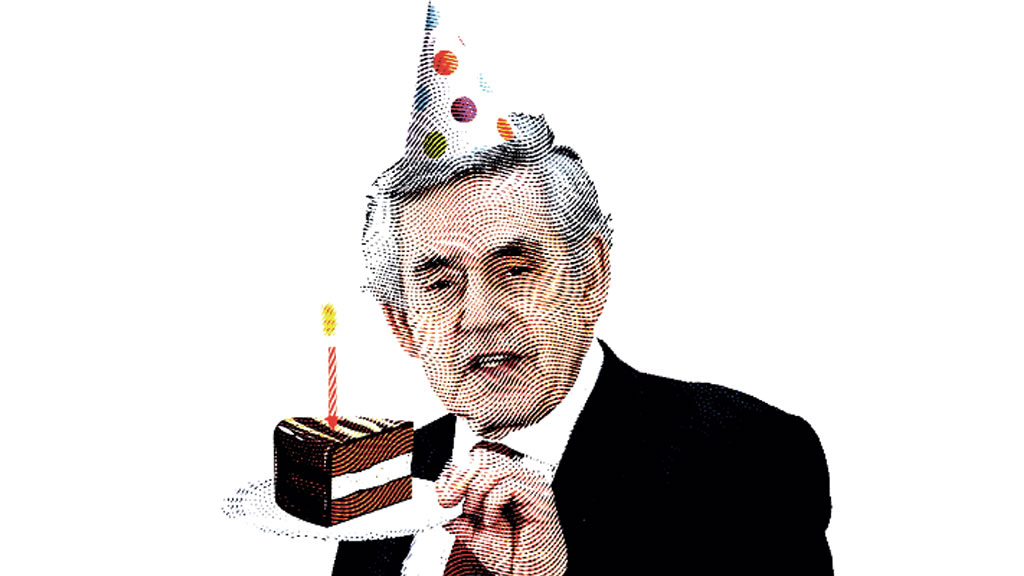 Illustration Gordon Brown. Source: CentrePiece Raphael Whittle.